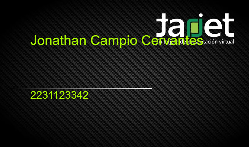 Tarjeta de presentación